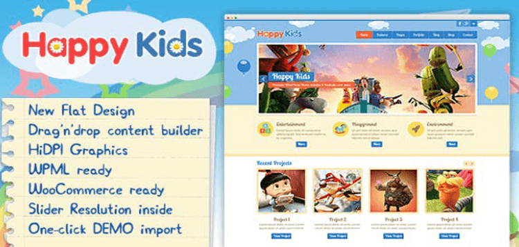 Item cover for download Happy Kids - Children WordPress Theme