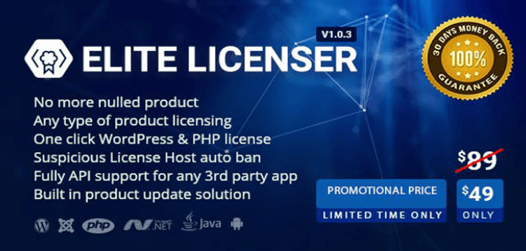 Item cover for download Elite Licenser- License Manager for Any Product