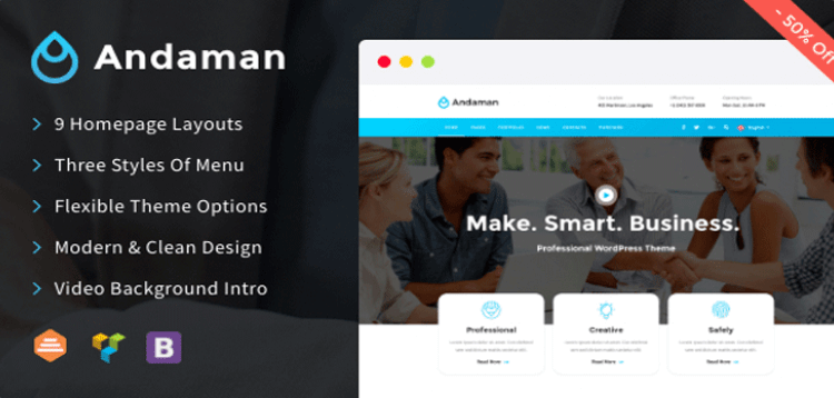 Item cover for download Andaman - Creative  Business WordPress Theme