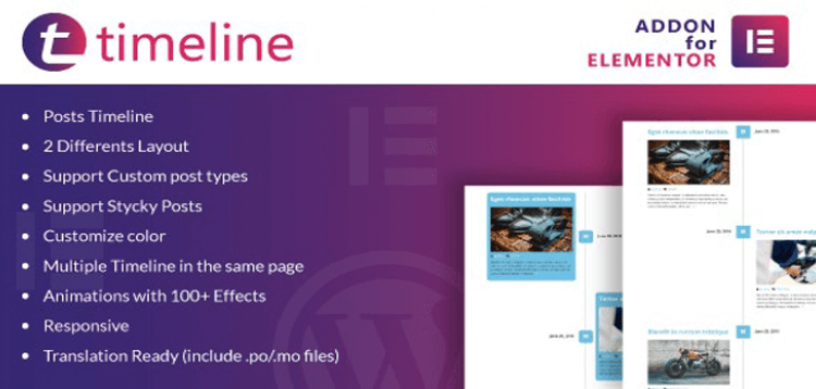 Item cover for download Timeline for Elementor WordPress Plugin