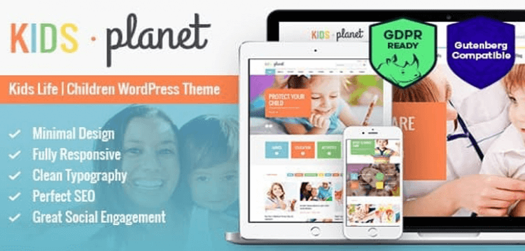 Item cover for download Kids Planet - A Multipurpose Children WordPress Theme for Kindergarten and Playgroup