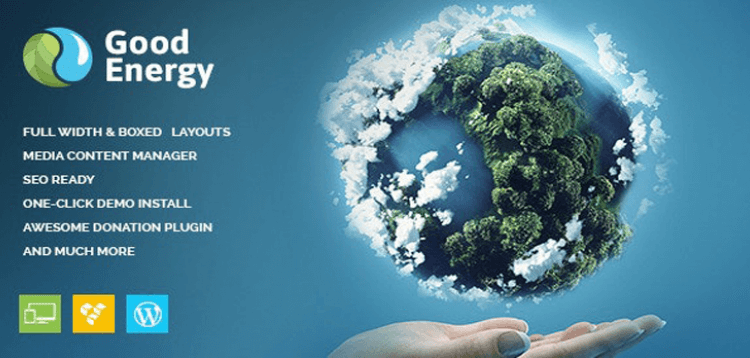 Item cover for download Good Energy - Ecology  Renewable Power Company WordPress Theme