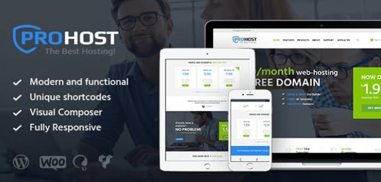 Item cover for download ProHost - A Trendy Internet Hosting  Technology WordPress Theme