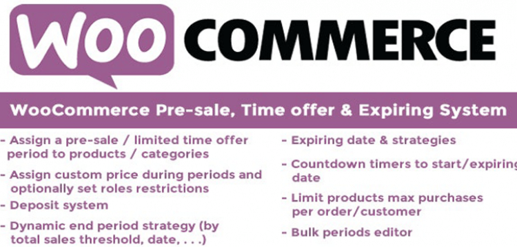 Item cover for download WooCommerce Pre-sale, Time offer  Expiring System