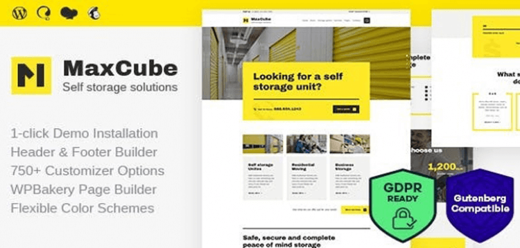 Item cover for download MaxCube | Moving  Self Storage Relocation Business WordPress Theme