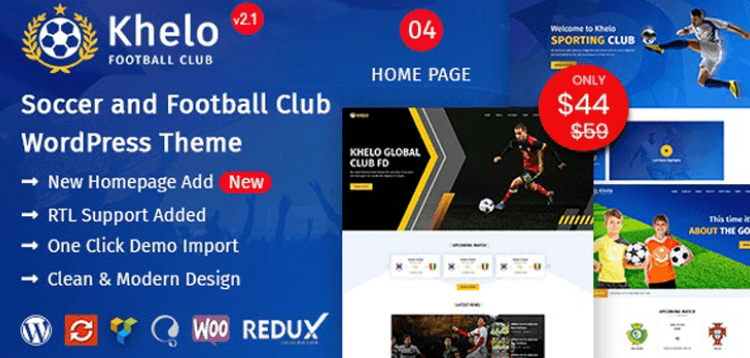 Item cover for download Khelo - Soccer WordPress Theme