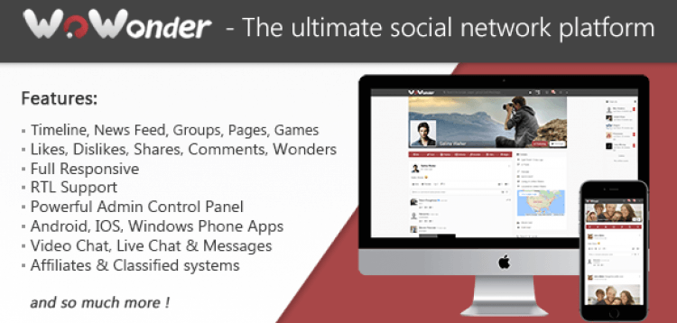 Item cover for download WoWonder - The Ultimate PHP Social Network Platform