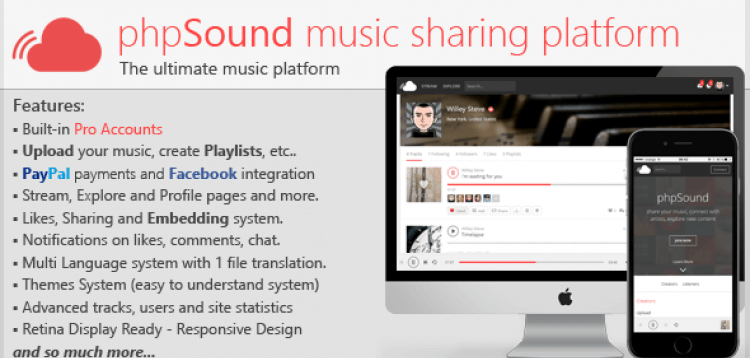 Item cover for download phpSound - Music Sharing Platform
