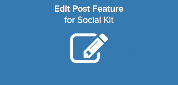 Item cover for download Edit Post and More Features for SocialKit