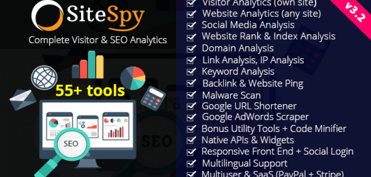 Item cover for download SiteSpy - Complete Visitor  SEO Analytics