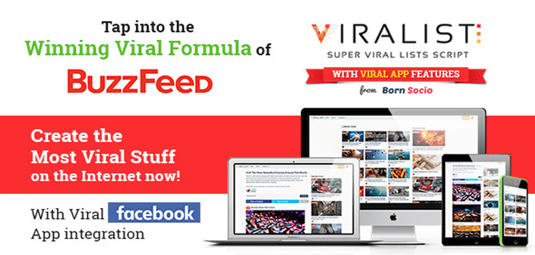 Item cover for download Viralist - Viral lists script with Facebook App