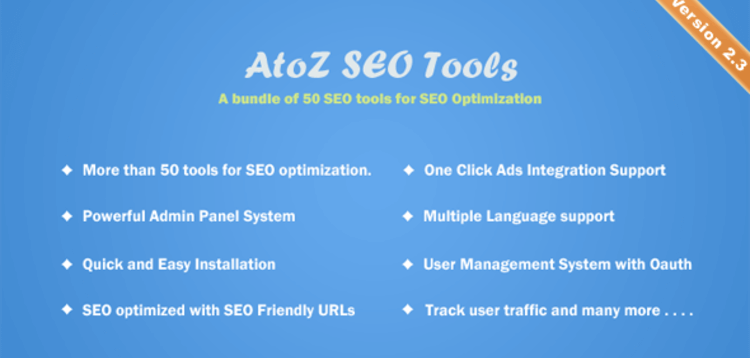 Item cover for download AtoZ SEO Tools - Search Engine Optimization Tools