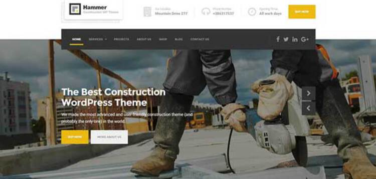 Item cover for download HAMMER – WORDPRESS THEME FOR CONSTRUCTION INDUSTRIES