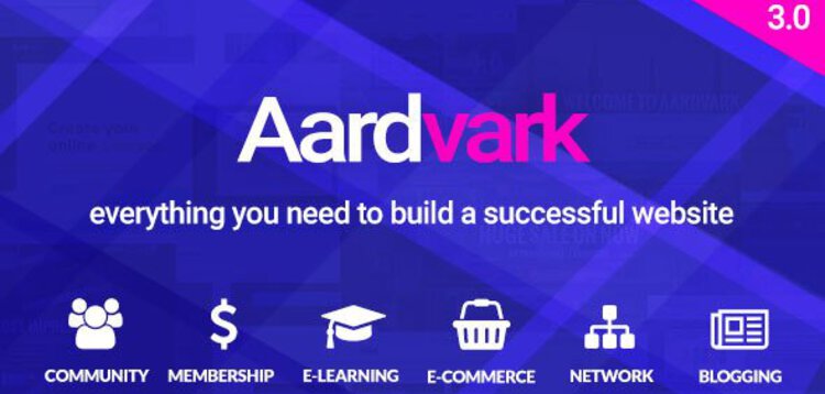 Item cover for download Aardvark - BuddyPress, Membership & Community Theme