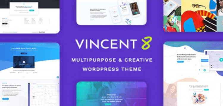 Item cover for download Vincent Eight | Responsive Multipurpose WordPress Theme