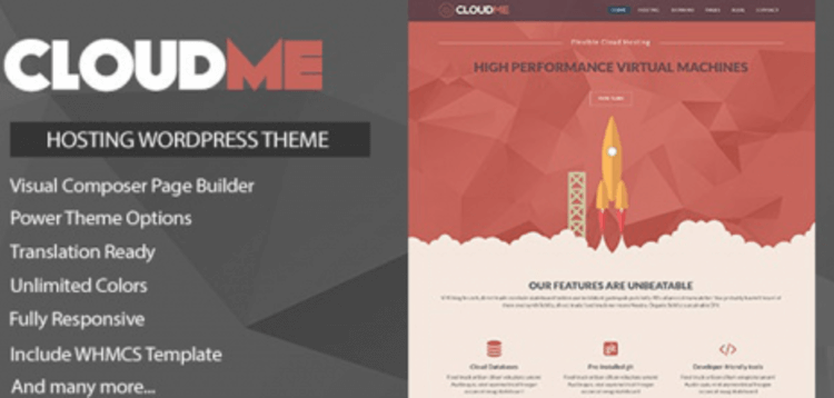 Item cover for download Cloudme Host - WordPress Hosting Theme