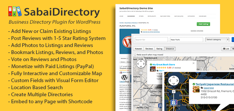 Item cover for download Sabai Directory plugin for WordPress