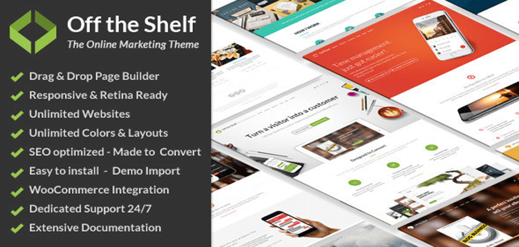 Item cover for download Off the Shelf - Online Marketing WordPress Theme