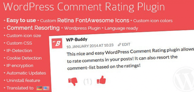 Item cover for download WordPress Comment Rating Plugin