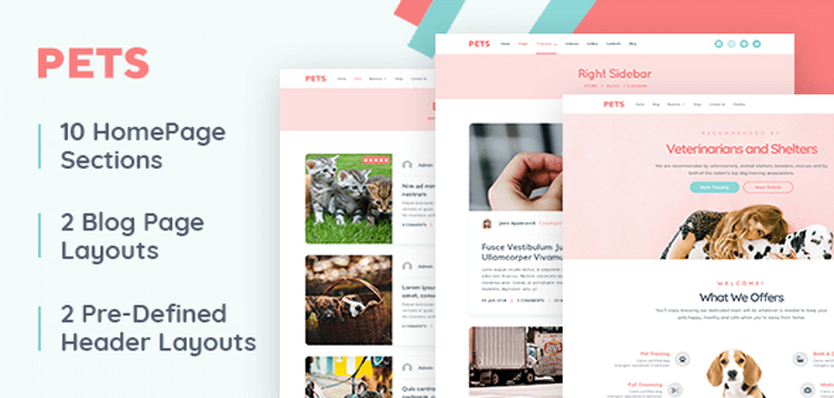 Item cover for download MyThemeShop Pets WordPress Theme