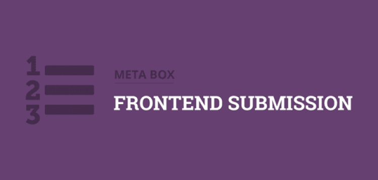 Item cover for download METABOX - FRONTEND SUBMISSION