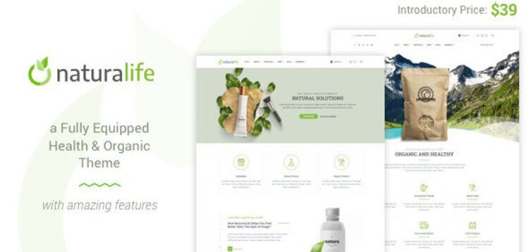 Item cover for download NaturaLife | Health & Organic WordPress Theme