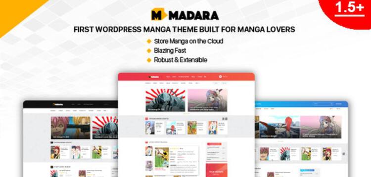 Item cover for download Madara - WordPress Theme for Manga