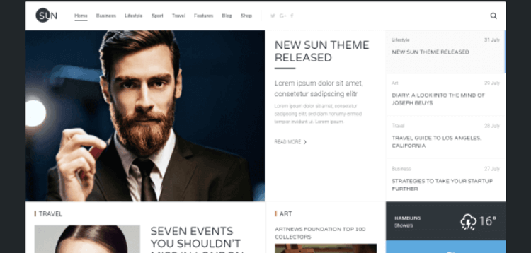 Item cover for download YOOTHEME SUN