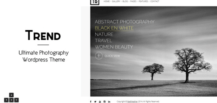 Item cover for download TREND – PHOTOGRAPHY WORDPRESS THEME