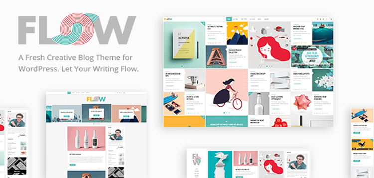 Item cover for download Flow - A Fresh Creative Blog Theme