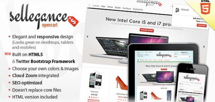 Item cover for download Sellegance - Responsive Theme for OpenCart