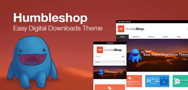 Item cover for download HUMBLESHOP – MINIMAL EASY DIGITAL DOWNLOADS THEME