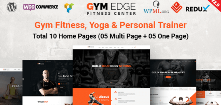 Item cover for download Gym Edge - Gym Fitness WordPress Theme