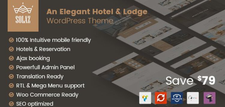 Item cover for download SOLAZ - AN ELEGANT HOTEL  LODGE WORDPRESS THEME