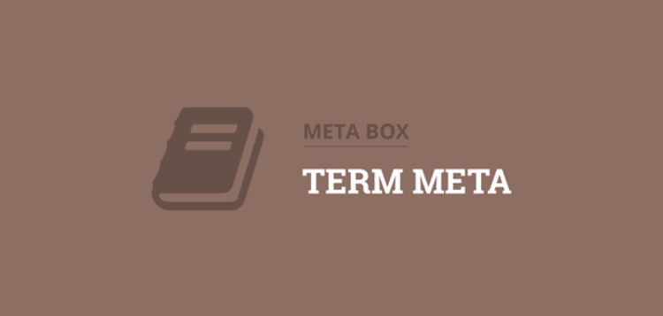 Item cover for download Meta Box Term Meta