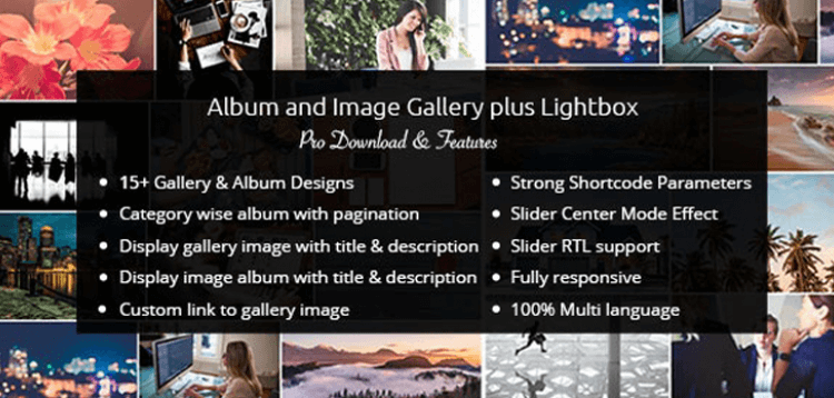 Item cover for download WP OnlineSupport Album and Image Gallery Plus Lightbox