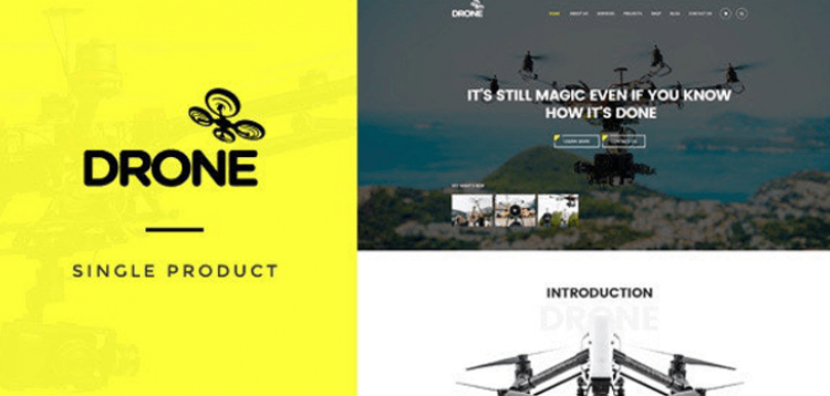 Item cover for download Drone - Single Product WordPress Theme
