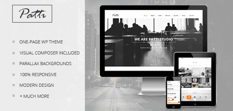Item cover for download PATTI – PARALLAX ONE PAGE WORDPRESS THEME