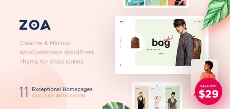 Item cover for download ZOA - MINIMALIST ELEMENTOR WOOCOMMERCE THEME