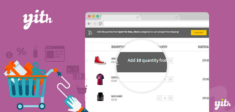 Item cover for download YITH Woocommerce Cart Messages Premium