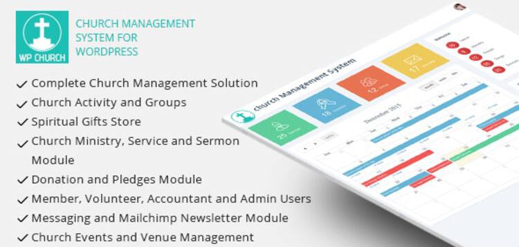 Item cover for download WPCHURCH - CHURCH MANAGEMENT SYSTEM FOR WORDPRESS