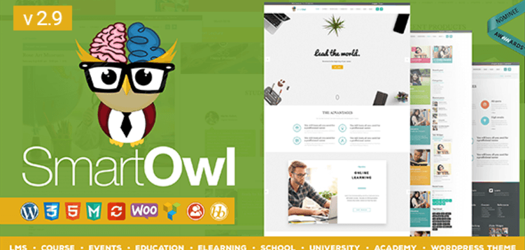 Item cover for download SMARTOWL - EDUCATION THEME  LEARNING MANAGEMENT SYSTEM