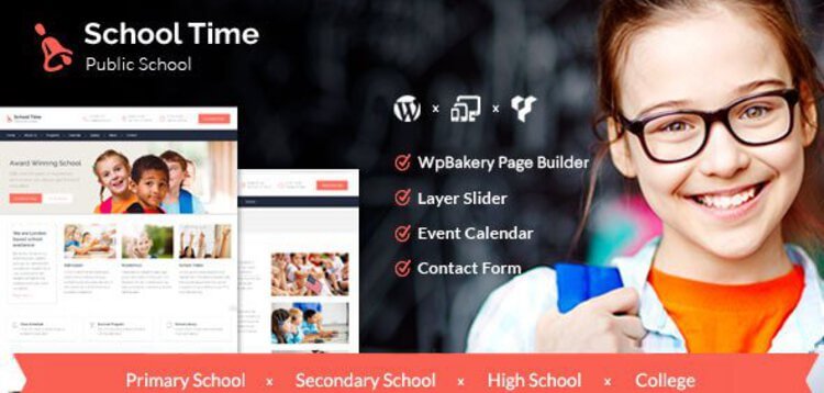 Item cover for download SCHOOL TIME - MODERN EDUCATION WORDPRESS THEME
