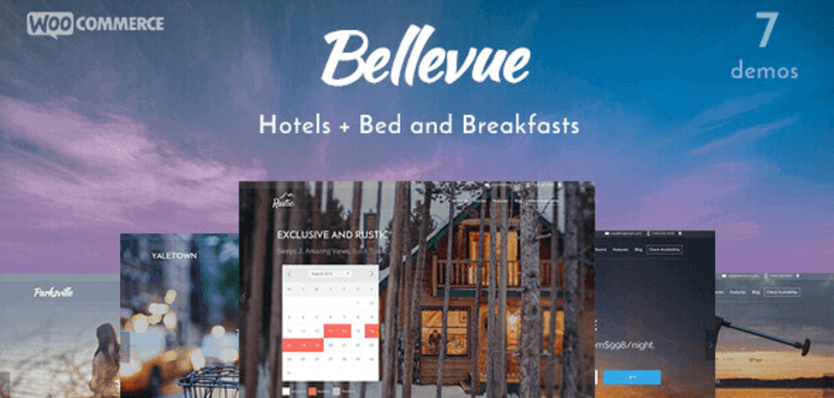 Item cover for download Hotel + Bed and Breakfast Booking Calendar Theme | Bellevue