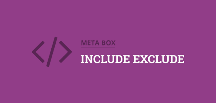 Item cover for download METABOX - INCLUDE EXCLUDE