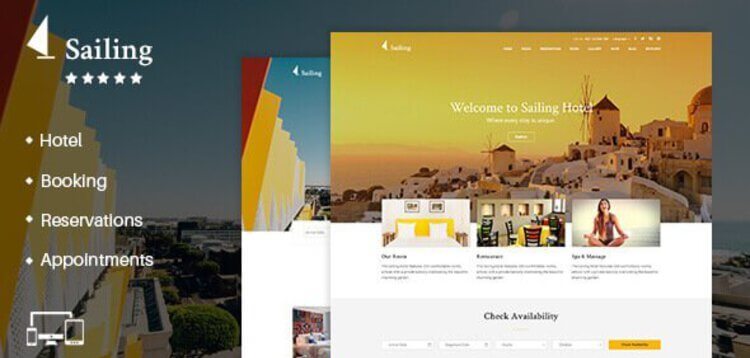 Item cover for download Sailing – Hotel WordPress Theme