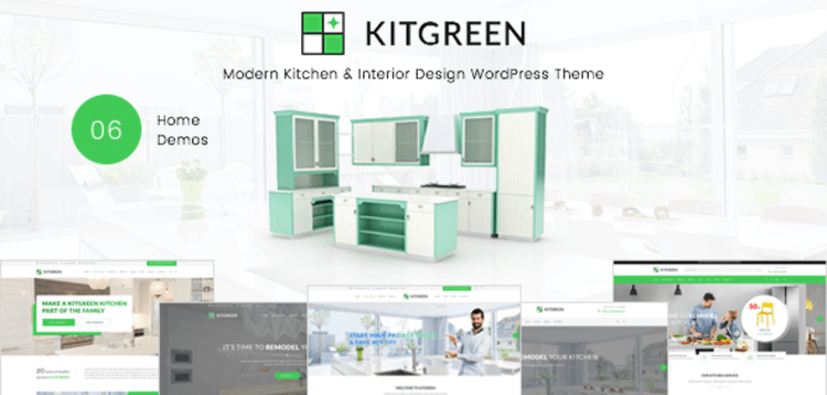 Item cover for download KitGreen - Modern Kitchen & Interior Design WordPress Theme