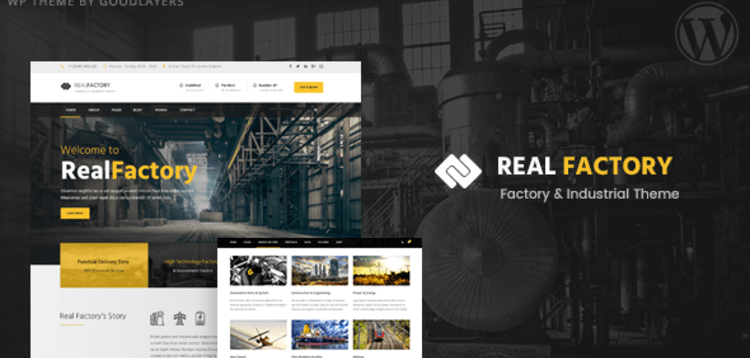 Item cover for download Real Factory - Factory / Industrial / Construction WordPress Theme