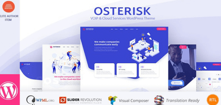 Item cover for download Osterisk: VOIP  Cloud Services WordPress Theme