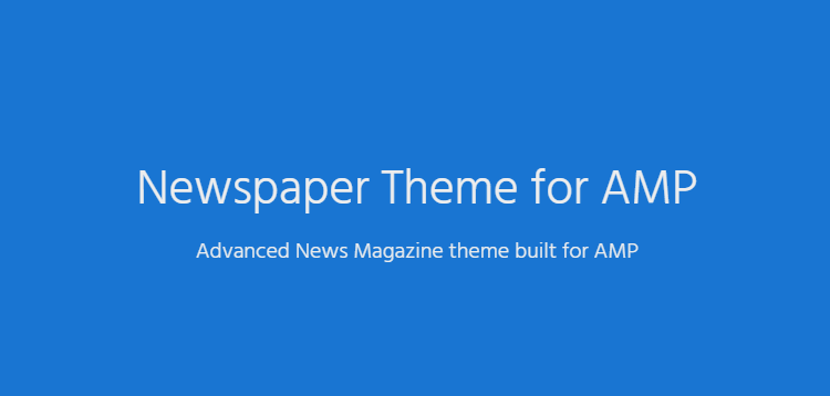 Item cover for download AMP Newspaper Theme for AMP